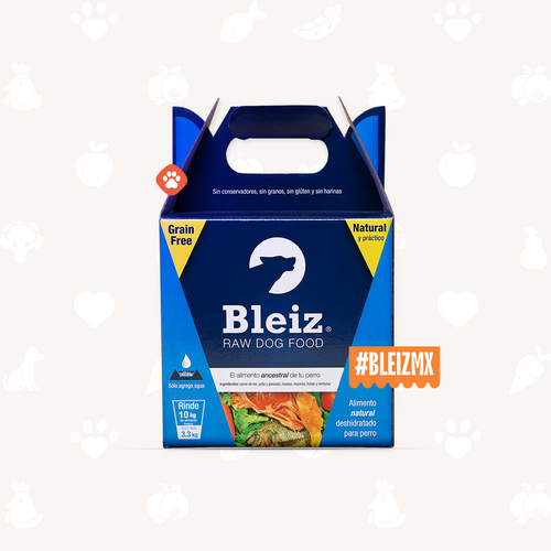 Bleiz Alimento Natural Deshidratado para Perro 3.3 KG (Rinde 10 KG) | Sin Conservadores