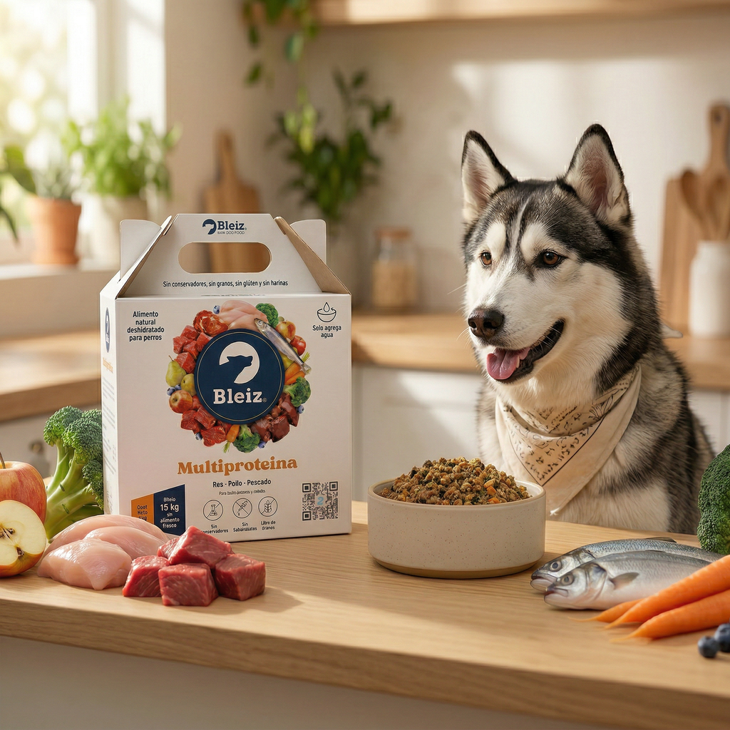 Bleiz Alimento Natural Deshidratado para Perro 5 KG (Rinde 15 KG) | Sin Conservadores, Químicos ni Granos