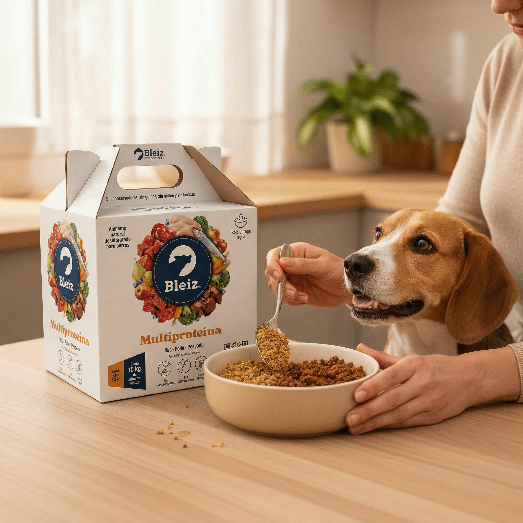 Bleiz Alimento Natural Deshidratado para Perro 3.3 KG (Rinde 10 KG) | Sin Conservadores - Bleiz