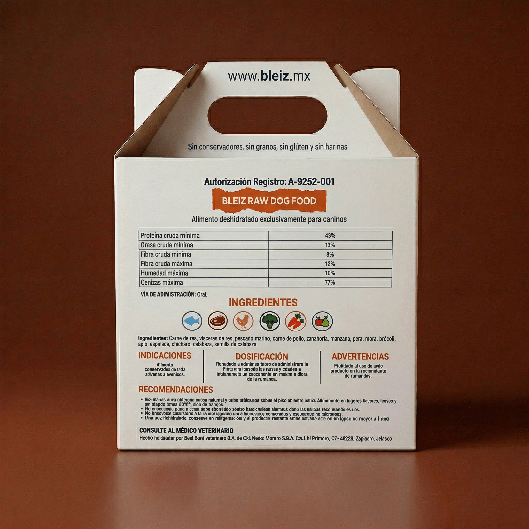Bleiz Alimento Natural Deshidratado para Perro 3.3 KG (Rinde 10 KG) | Sin Conservadores - Bleiz